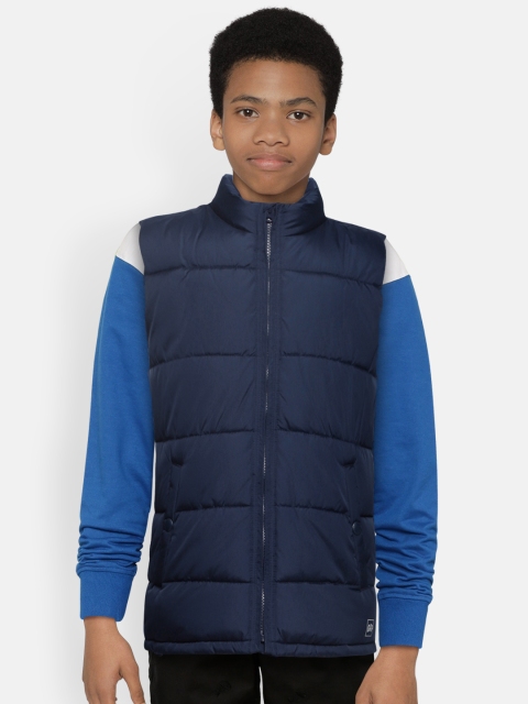 

GAP Boys Navy Blue Solid Puffer Jacket