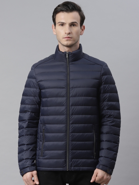 

Marks & Spencer Men Navy Blue Solid Water Resistant Puffer Down Jacket