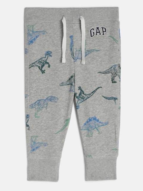 

GAP Boys Grey Printed Straight Fit Joggers