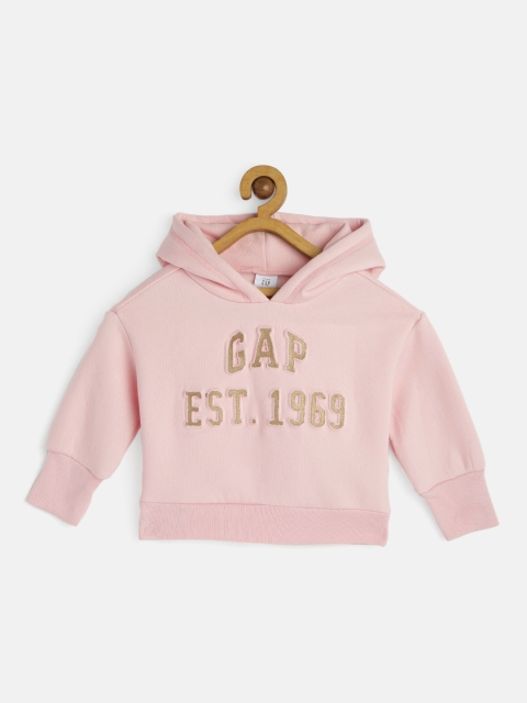 

GAP Girls Pink Printed Hooded Sweatshirt