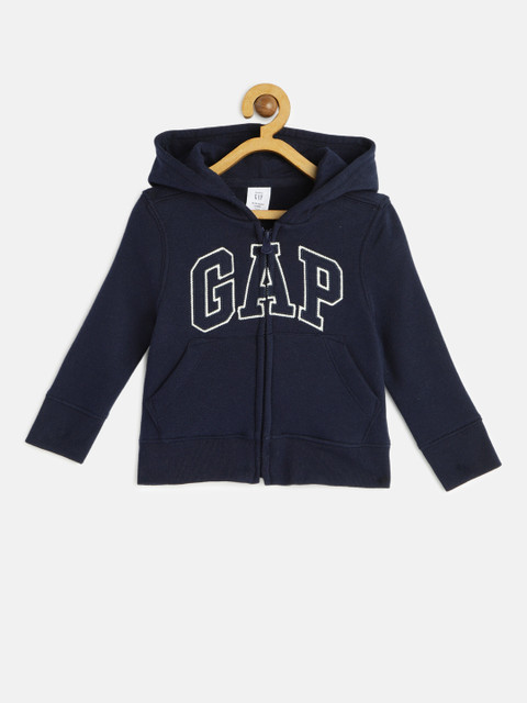

GAP Boys Navy Blue Embroidered Hooded Sweatshirt