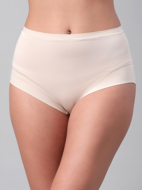 

Marks & Spencer Women Solid High-Rise Hipster Brief T619008ALMOND, Beige