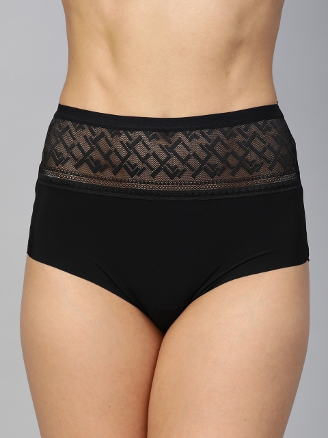 

Marks & Spencer Women Black Lace No VPL High-Rise Hipster Briefs T619007BLACK