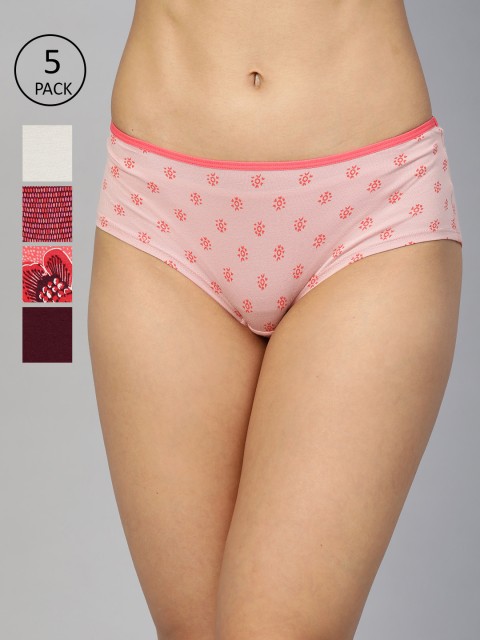 

Marks & Spencer Women Pack Of 5 Hipster Briefs T613027XBRIGHT CORAL, Pink