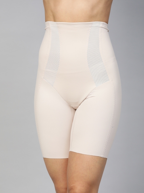 

Marks & Spencer Women Beige Solid Seamless Body Shaper T321801ALMOND