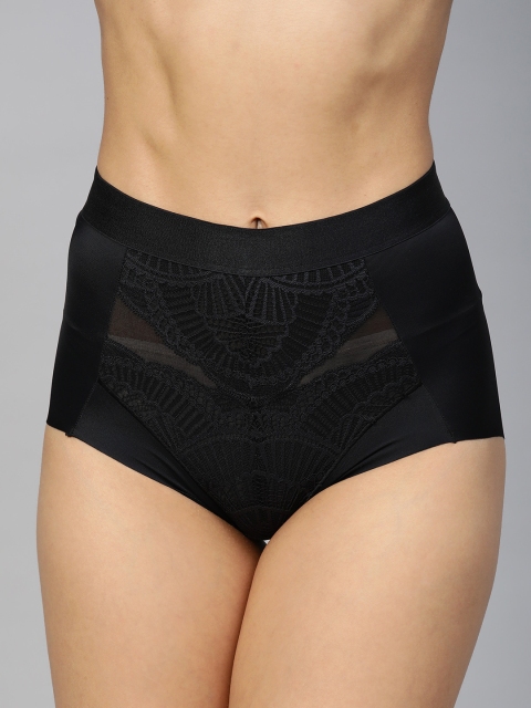 

Marks & Spencer Women Black High-Rise Lace Hipster Briefs T326760RBLACK