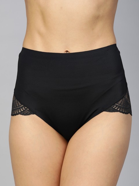 

Marks & Spencer Women Black Lace High-Rise Seamless Tummy Shaper T326760HBLACK