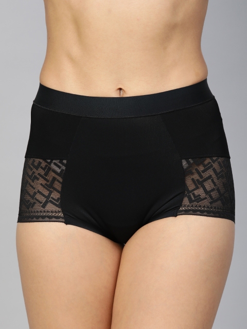 

Marks & Spencer Women Black Lace High-Rise Seamless Tummy Shaper T326761BLACK