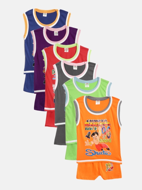 

MANZON Kids Pack of 6 Clothing Set, Navy blue