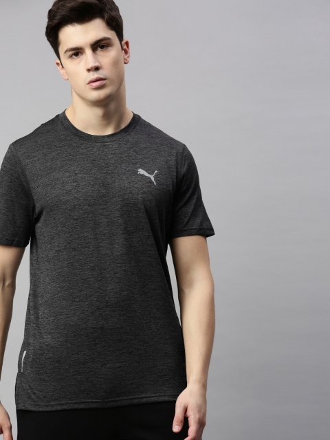 

Puma Men Charcoal Grey Solid Run Favorite Round Neck T-shirt