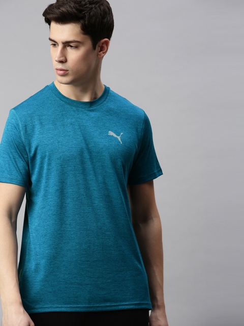 

Puma Men Blue Solid Run Favorite Round Neck T-shirt