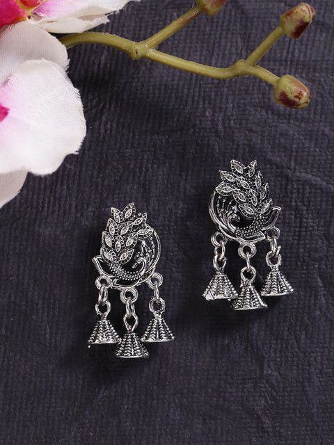 

Fida Silver-Plated Classic Jhumkas