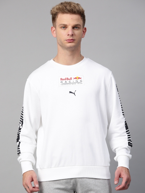 

PUMA Motorsport Men White Solid Red Bull Racing Graphic Midlayer Sweatshirt