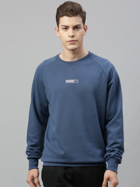 

Puma Men Blue Solid Sweatshirt