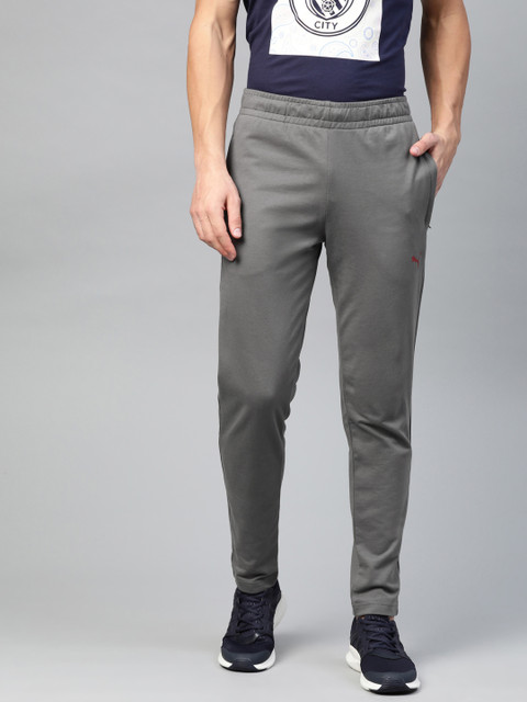 

Puma Men Grey Solid Slim Fit Formstripe Logo Track Pants