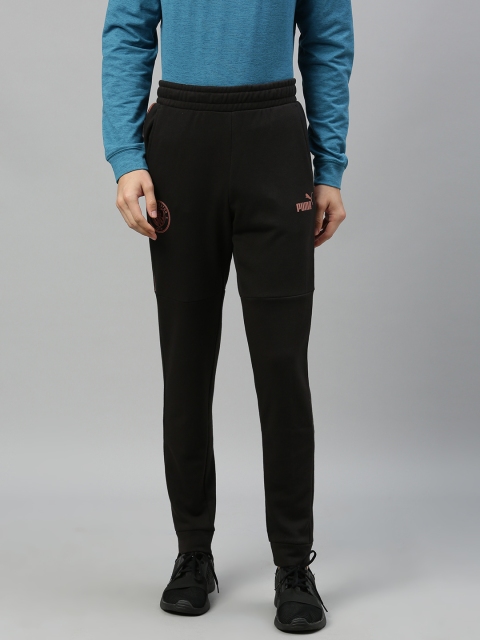 

Puma Men Black Solid MCFC Football Culture Regular Fit Joggers with Printed Detail