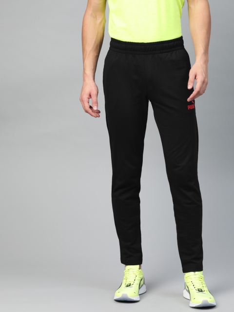 

Puma Men Black Solid Slim Fit Sneakers Graphic Track Pants