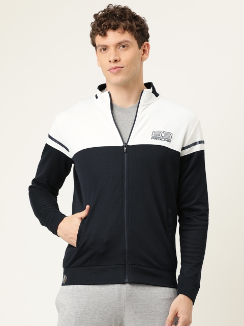 

Proline Active Men White & Black Colourblocked Sweatshirt