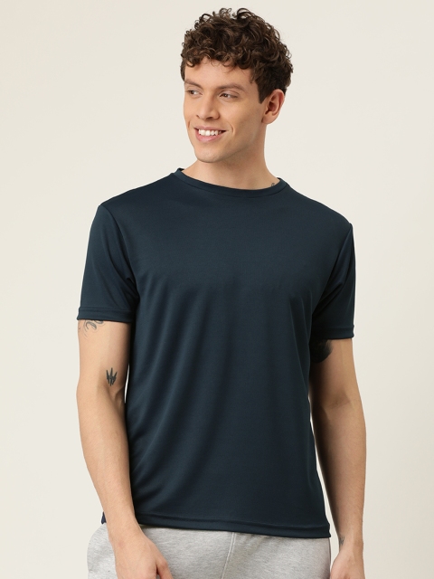 

Proline Active Men Navy Blue Solid Round Neck T-shirt