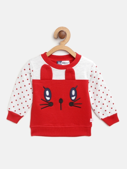 

Moms Love Girls Red & White Embroidered Sweatshirt