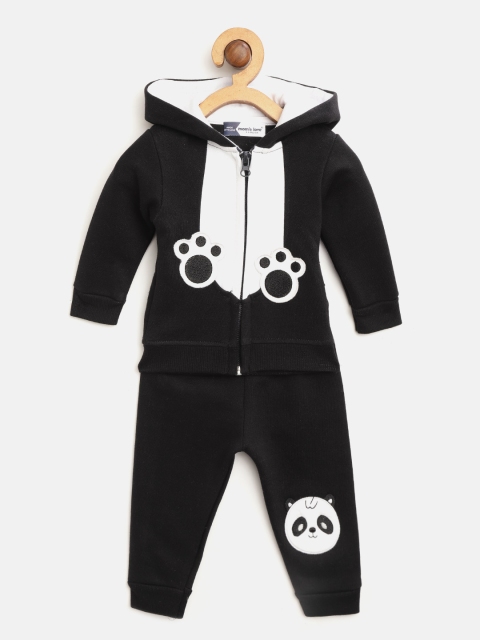 

Moms Love Boys Black & White Panda Applique Tracksuit