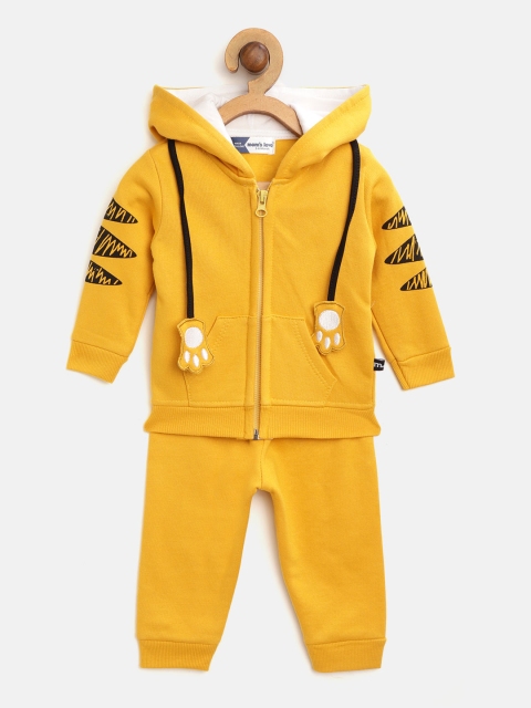

Moms Love Boys Mustard Yellow Tiger Applique Tracksuit
