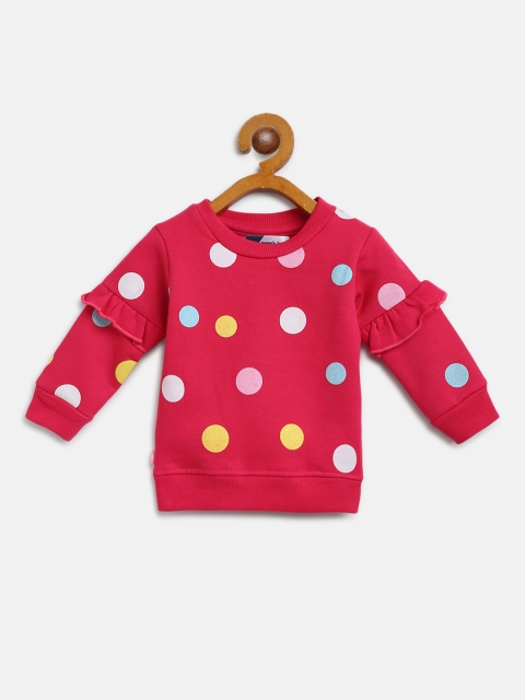 

Moms Love Girls Fuchsia & Black Polka Dot Print Sweatshirt