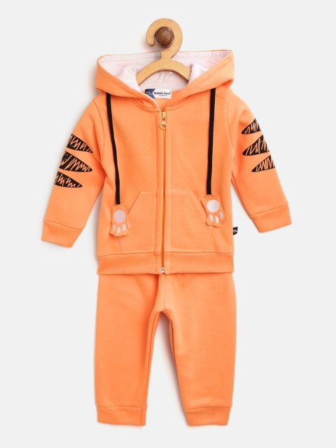 

Moms Love Boys Orange Tiger Applique Tracksuit