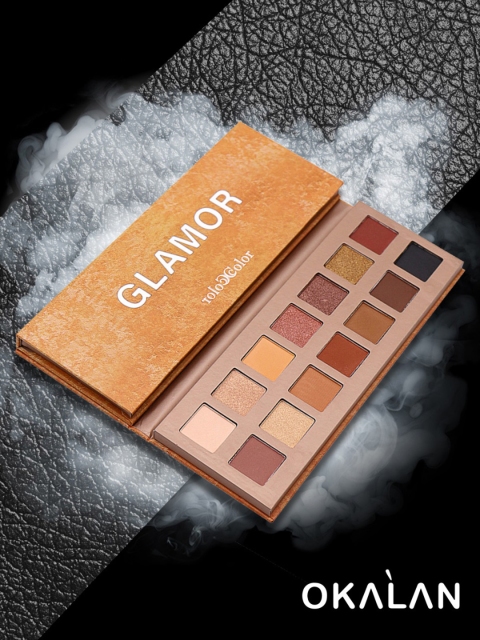 

OKALAN Glamor Eyeshadow Palette - 01 Snowball, Brown
