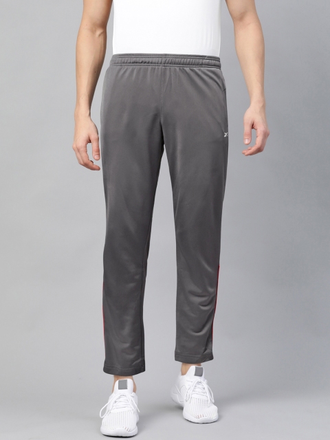 

Reebok Men Charcoal Grey Solid Foundation Training Track Pants