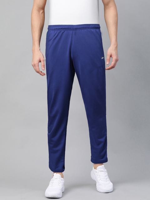 

Reebok Men Blue Solid Foundation Training Track Pants