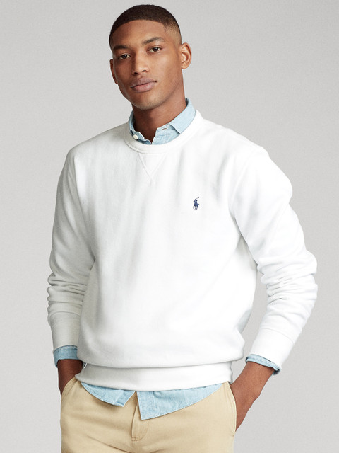 

Polo Ralph Lauren Men White Solid Sweatshirt