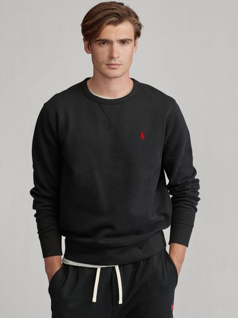 

Polo Ralph Lauren Men Black Solid Pullover Sweatshirt