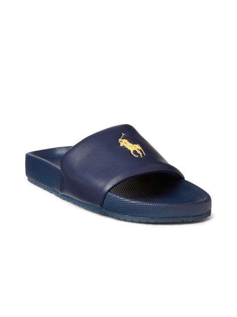

Polo Ralph Lauren Men Navy Blue Cayson Pony Slide Sandals