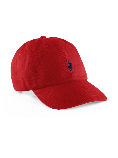 

Polo Ralph Lauren Men Red Cotton Chino Baseball Cap