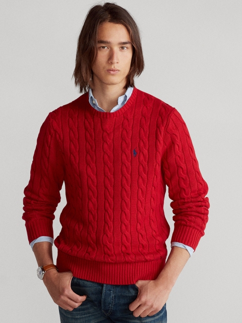 

Polo Ralph Lauren Cable-Knit Cotton Sweater, Red