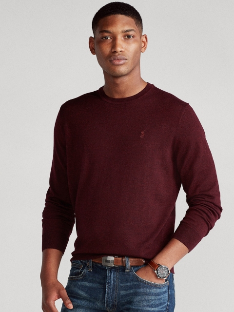 

Polo Ralph Lauren Slim Washable Merino Jumper, Burgundy