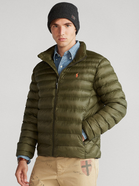 

Polo Ralph Lauren Men Olive Green Recycled Nylon The Packable Jacket