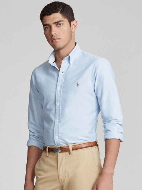 

Polo Ralph Lauren Men Blue Slim Fit Oxford Shirt