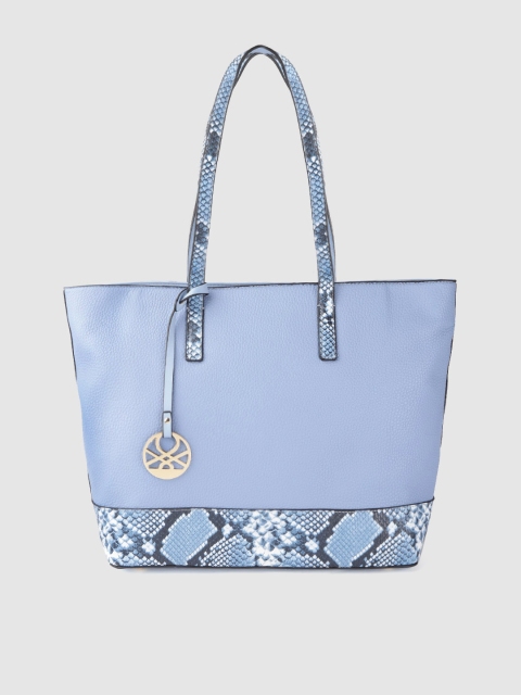 

United Colors of Benetton Blue Solid Shoulder Bag