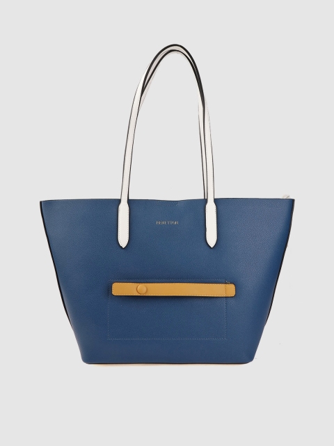 

United Colors of Benetton Teal Blue Solid Shoulder Bag
