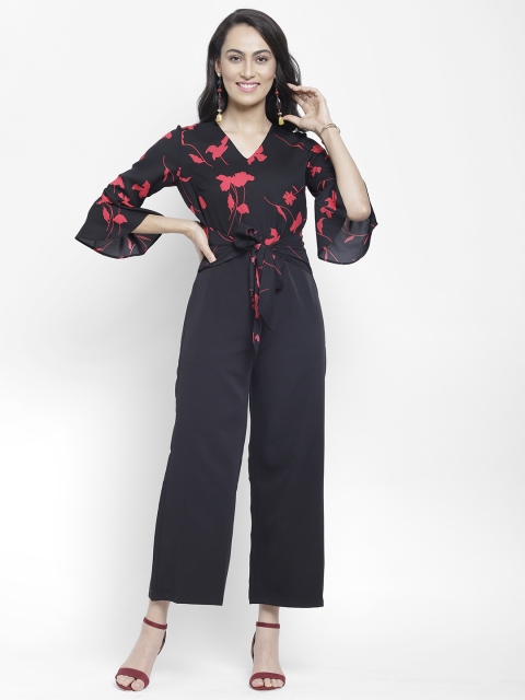 

NIXX Women Black & Red Printed Playsuit