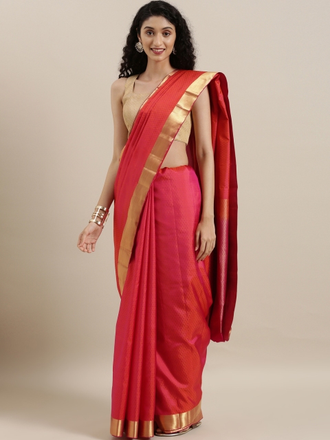 

The Chennai Silks Pink Pure Silk Woven Design Kanjeevaram Saree