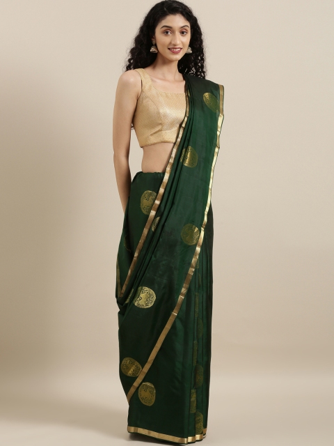 

The Chennai Silks Classicate Green Pure Silk Woven Design Kanjeevaram Saree