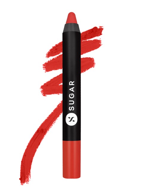 

SUGAR Cosmetics Matte As Hell Crayon Lipstick - 33 Pepper Anderson, Orange