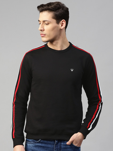 

Allen Solly Men Black Solid Sweatshirt