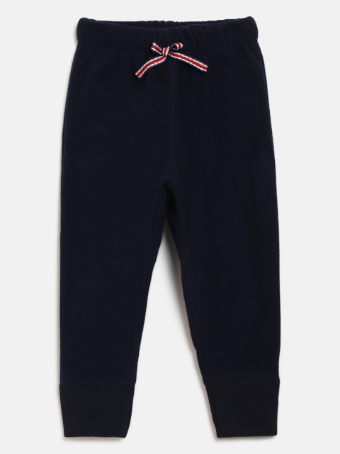 

CrayonFlakes Girls Navy Blue Fleece Lounge Joggers