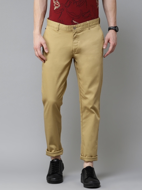 

Blackberrys Men Khaki Slim Fit Solid Regular Trousers