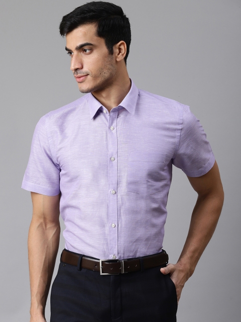 

Blackberrys Men Lavender Slim Fit Solid Formal Shirt