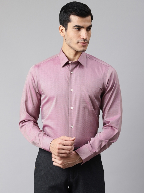 

Blackberrys Men Pink Slim Fit Solid Wrinkle Free Formal Shirt